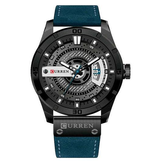 Curren Montre style sportif Bleu