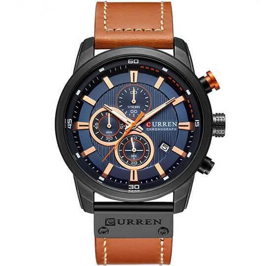 Curren chronographe de luxe