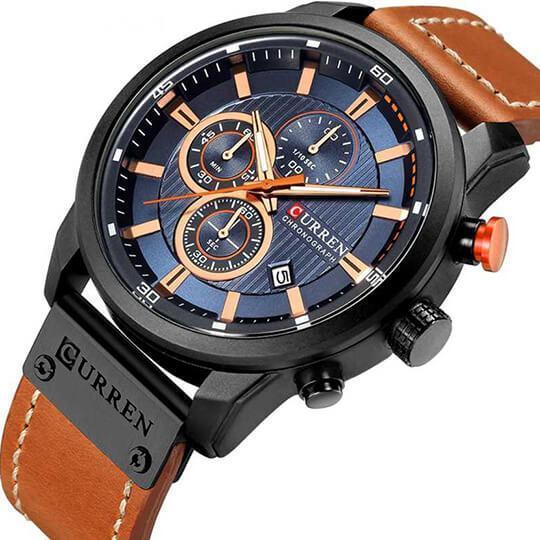 Curren chronographe de luxe