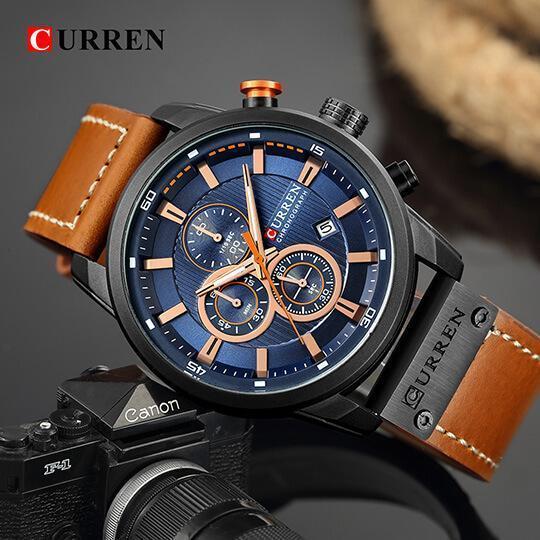 Curren chronographe de luxe