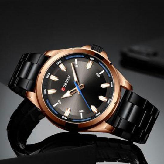 Curren Montre d'affaires Noir