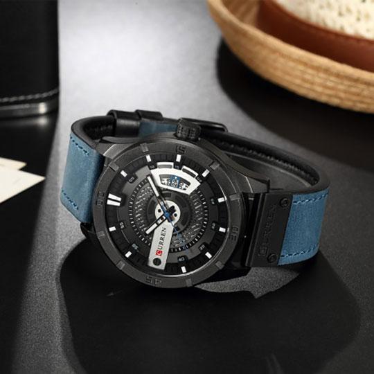 Curren Montre style sportif Bleu