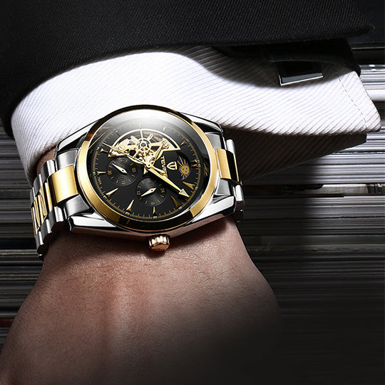 CLASSY MECHANICAL WATCH GOLD MAN