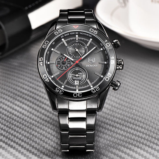 Montre chic élégante en acier pour Homme