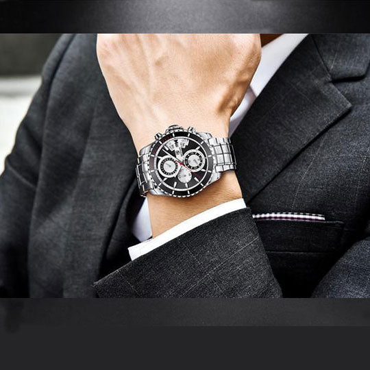 Benyar Chronograph Tableau Noir