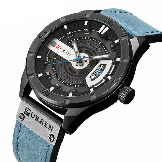 Curren Montre style sportif Bleu