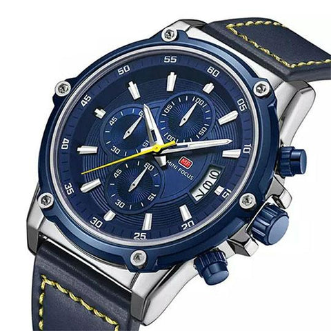 Minifocus Montre Chronographe bleu