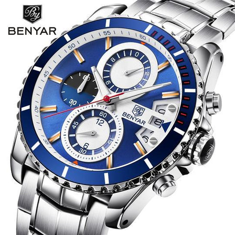 Benyar Chronograph Tableau Bleu