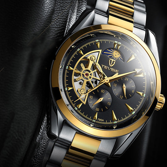 CLASSY MECHANICAL WATCH GOLD MAN