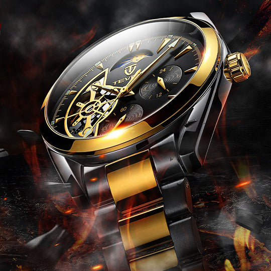 CLASSY MECHANICAL WATCH GOLD MAN